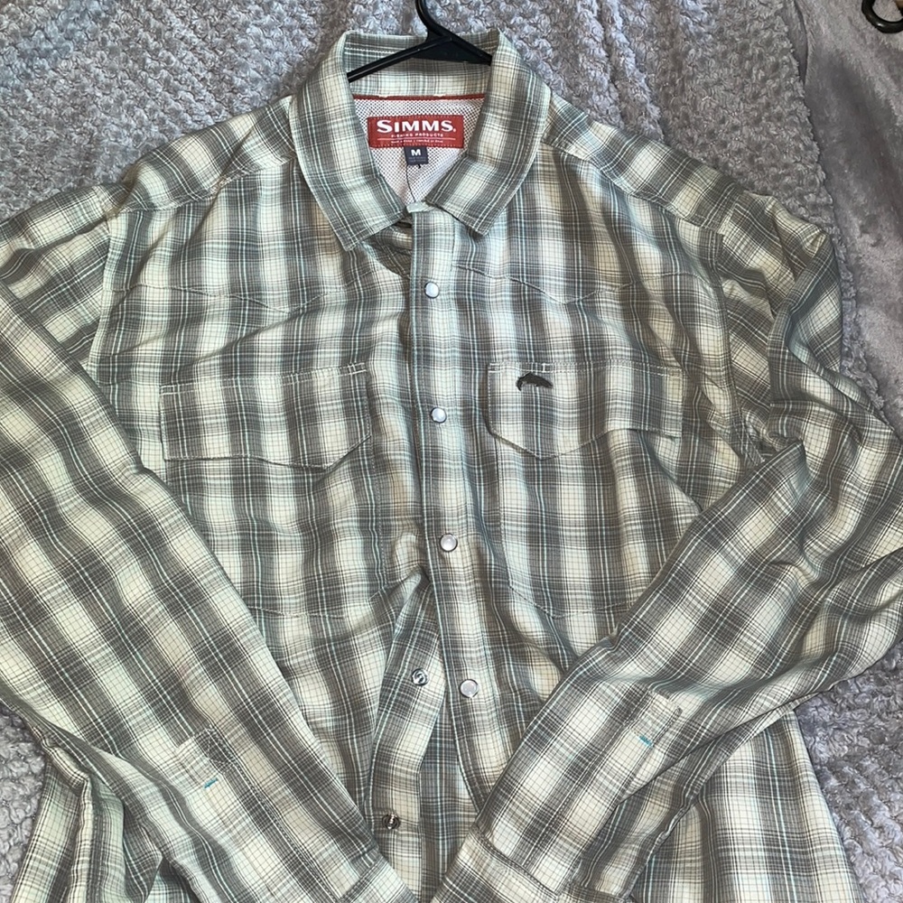 Simms fishing Flannel shirt